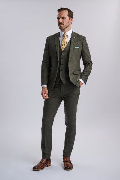 Oscar Green Tweed Three Piece Suit