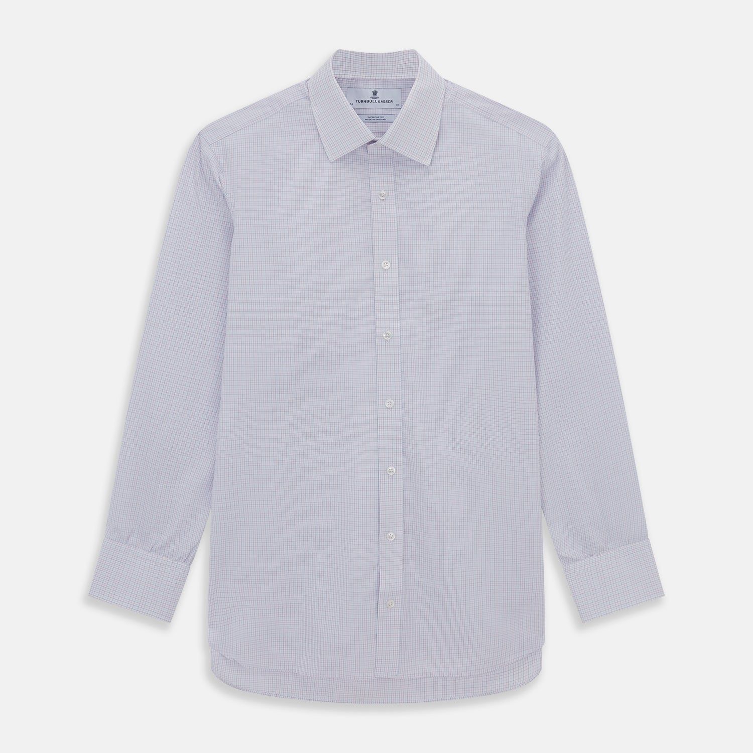 Red and Blue Tattersall Check Mayfair Shirt
