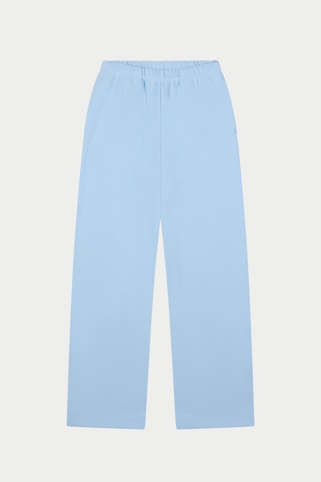 RAISED EMBLEM JOGGERS - POWDER BLUE
