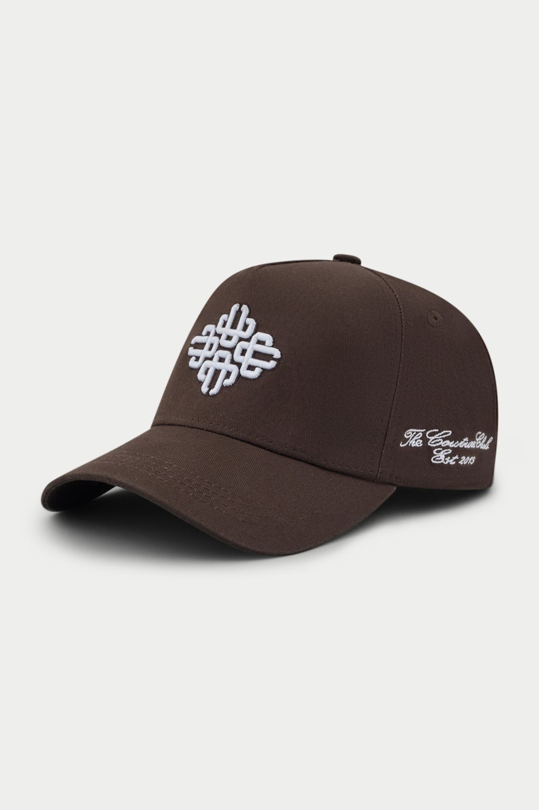 EMBLEM EMBROIDERY CAP - BROWN