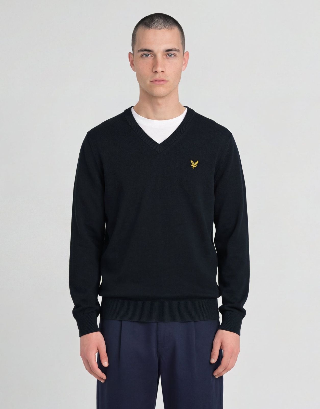 Archive Knitted V-Neck Jumper