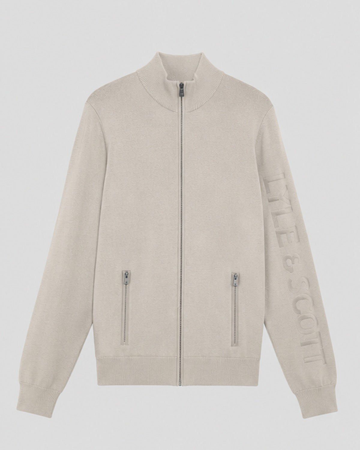 Mesh Logo Knitted Track Jacket