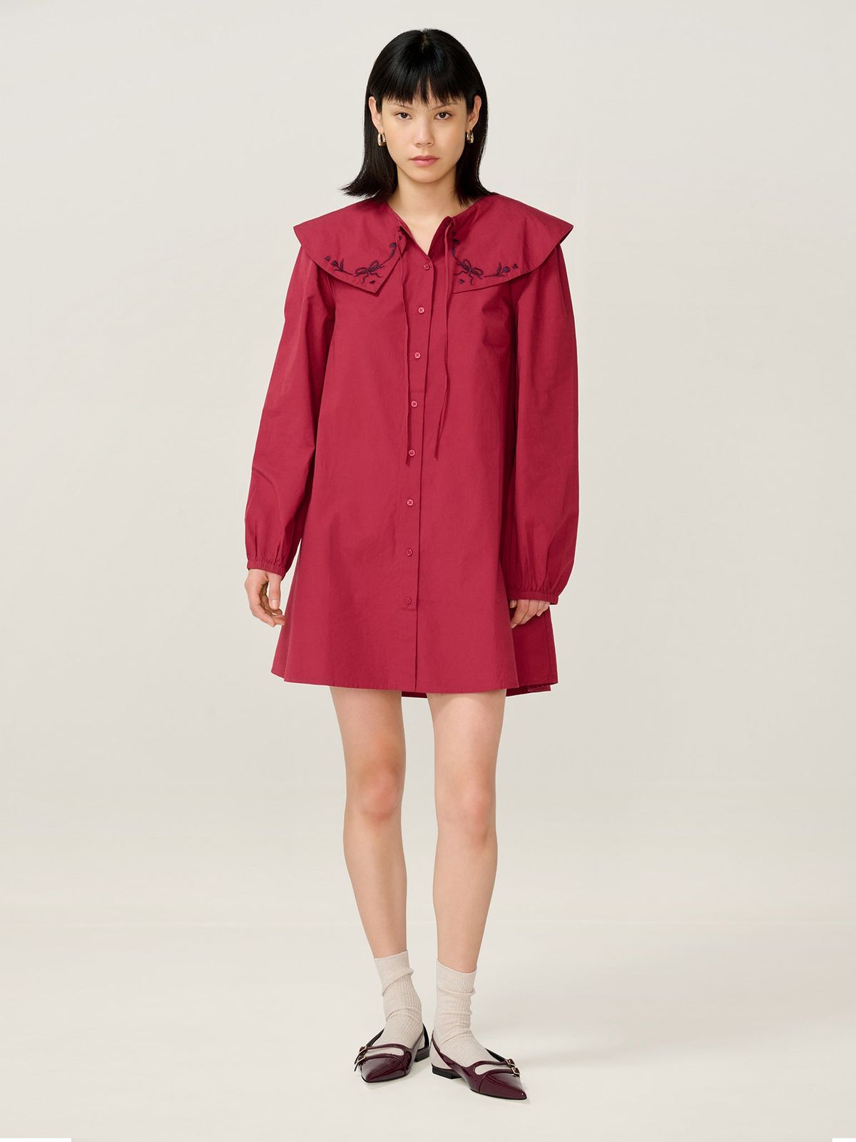 Sloane Dress in Merlot