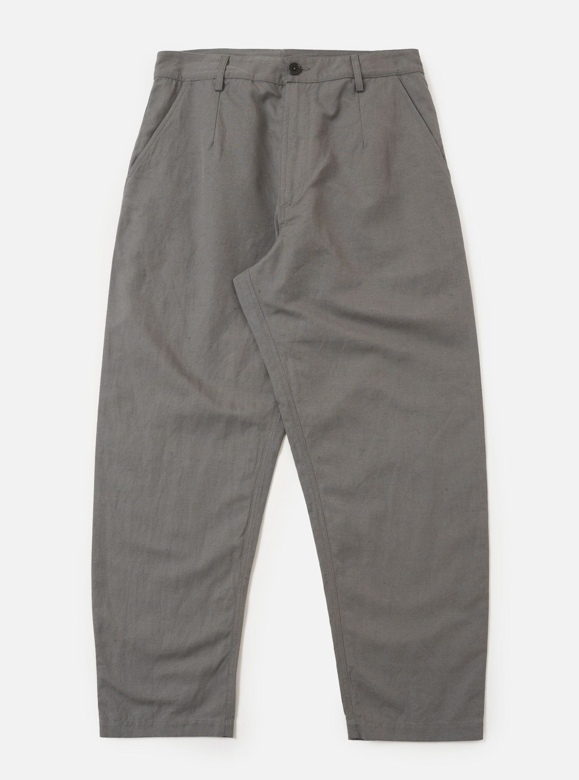 Mid Grey Linen Slub Weave Dizzy Trouser