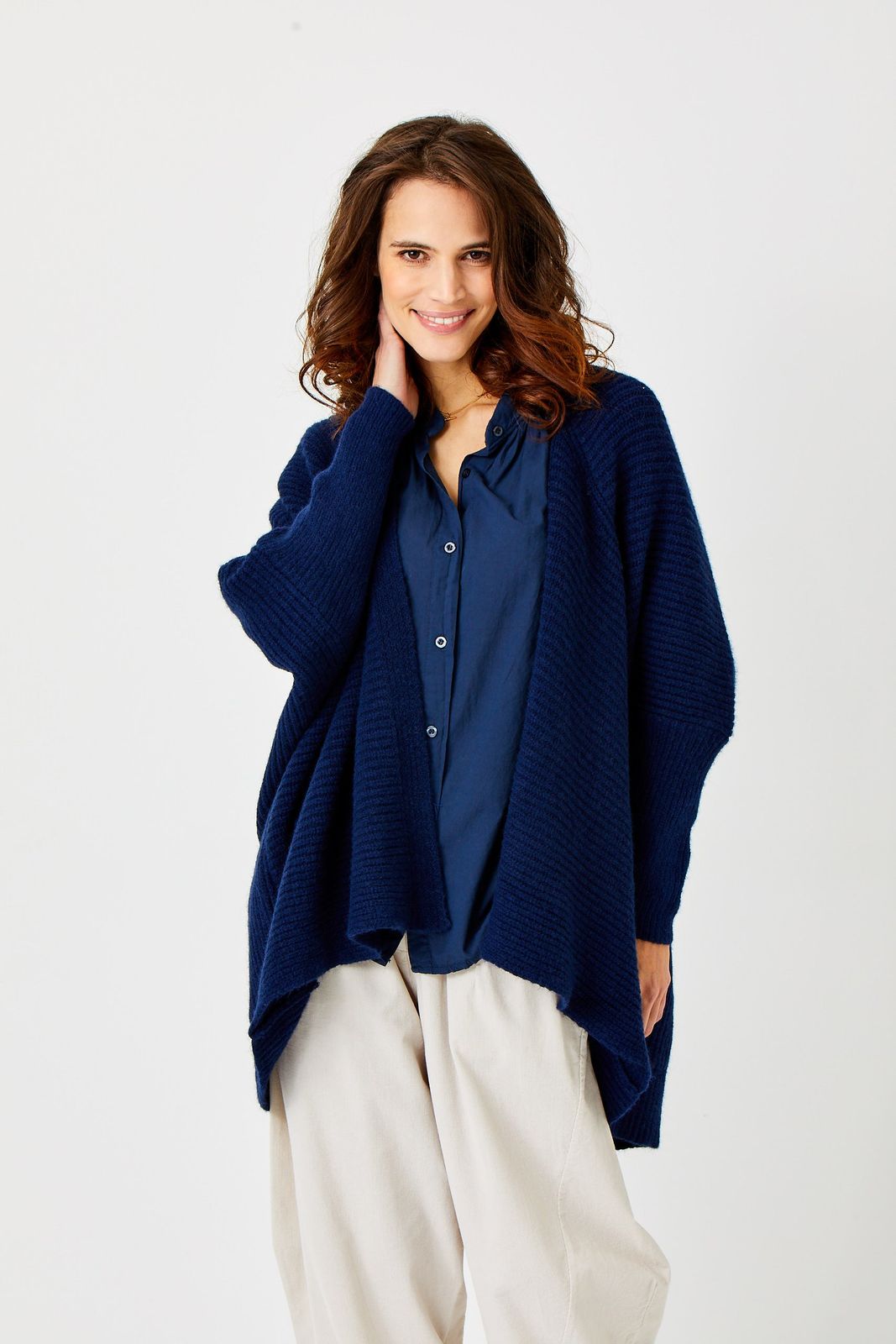 Tallulah Rib Knit Open Cardi