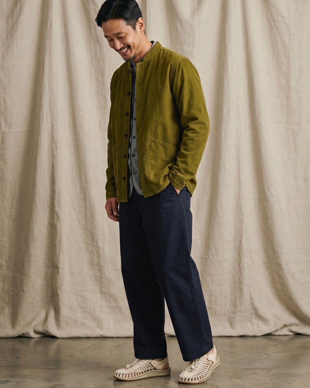 Organic Cord Baseball Overshirt