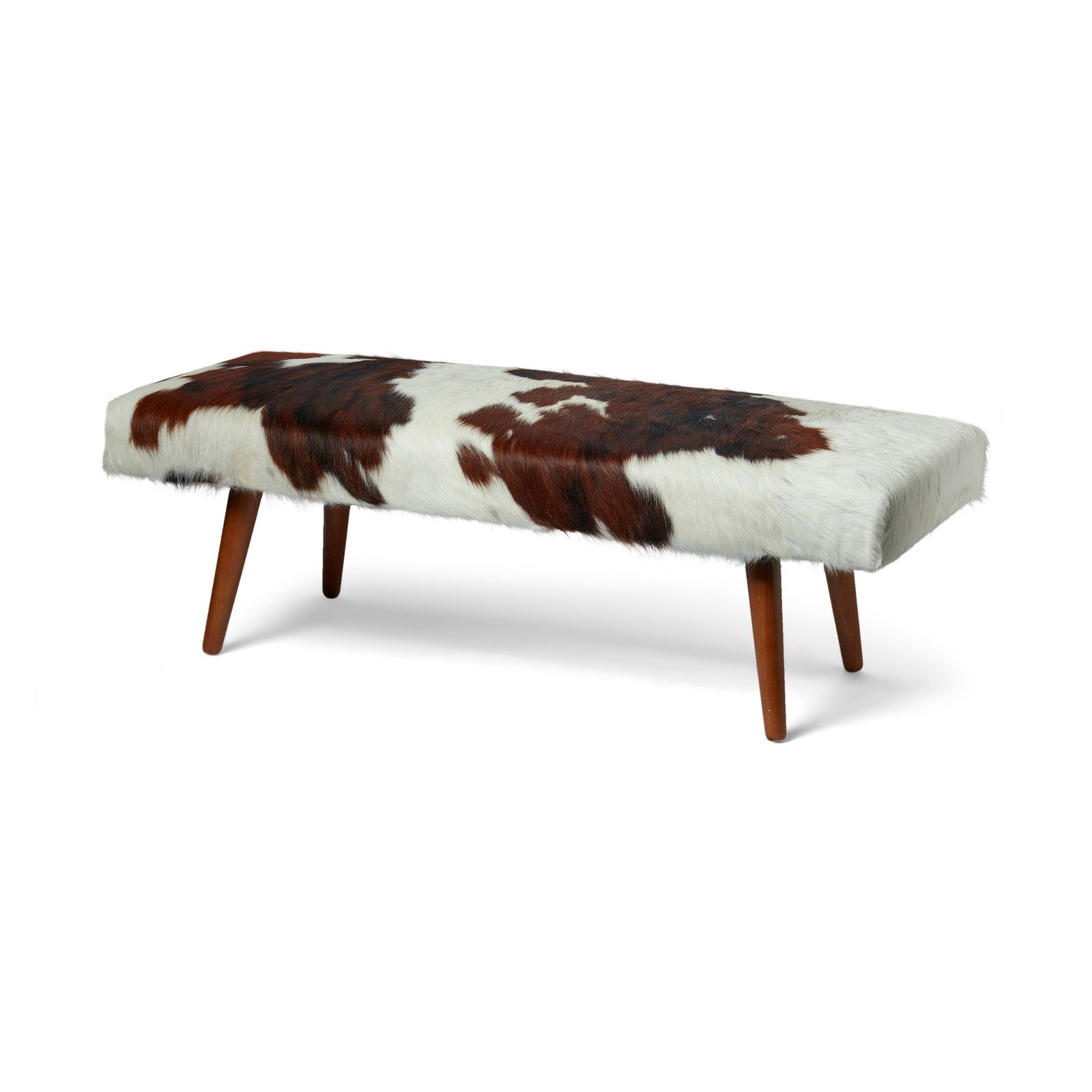 Handmade Cowhide Bedstool