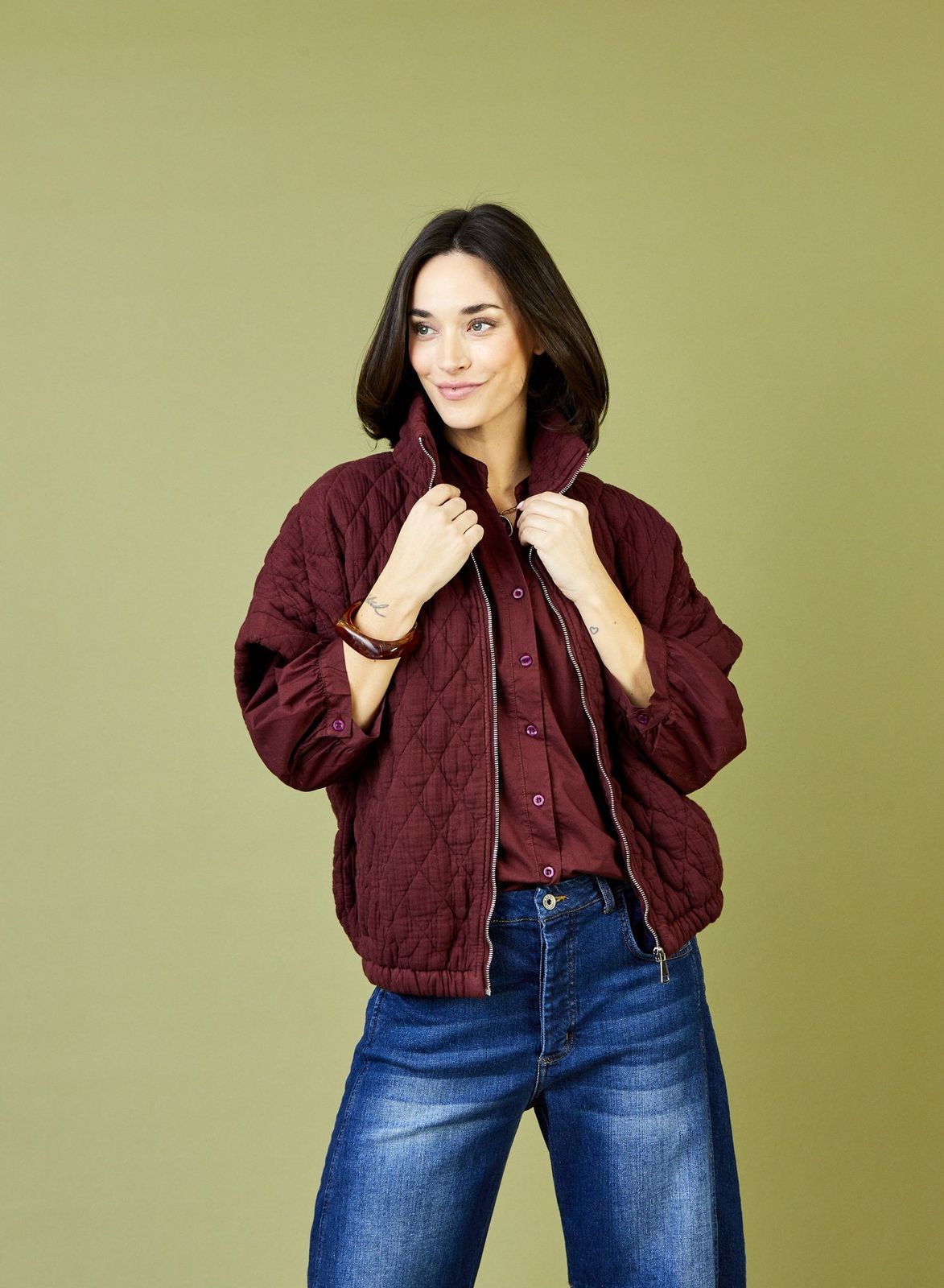 Charlston Quilted Short Sleeve Jacket