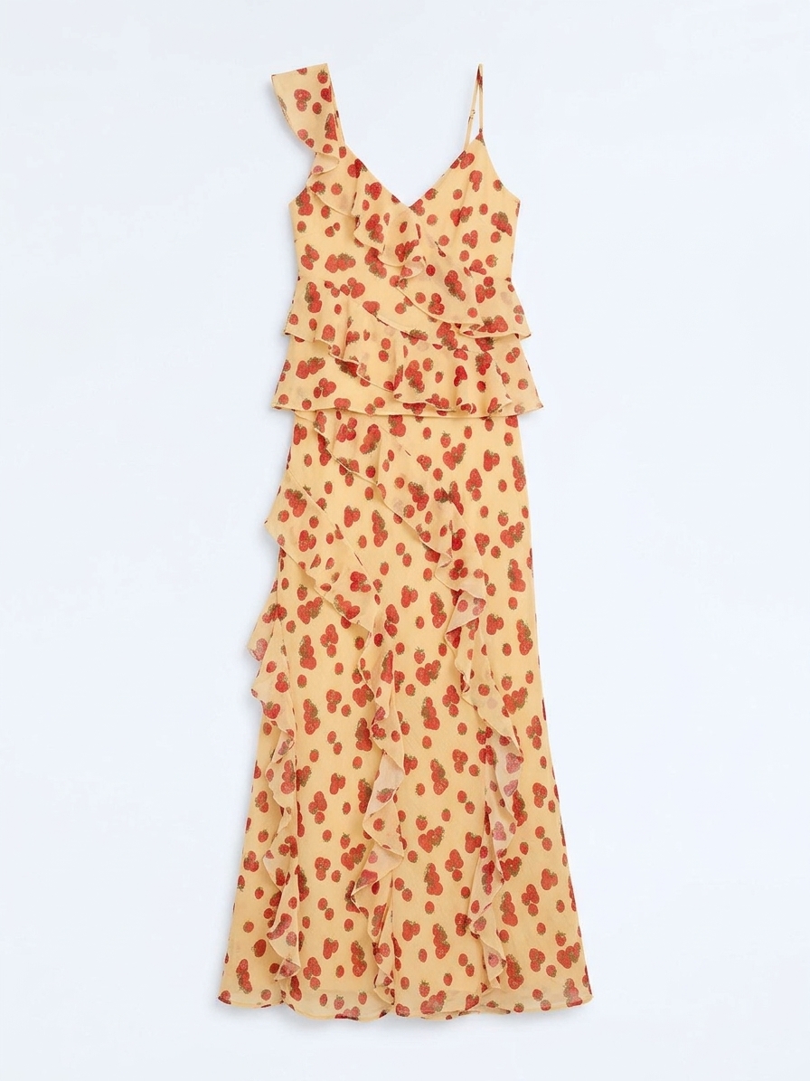 Darline Skirt In Tomato Print