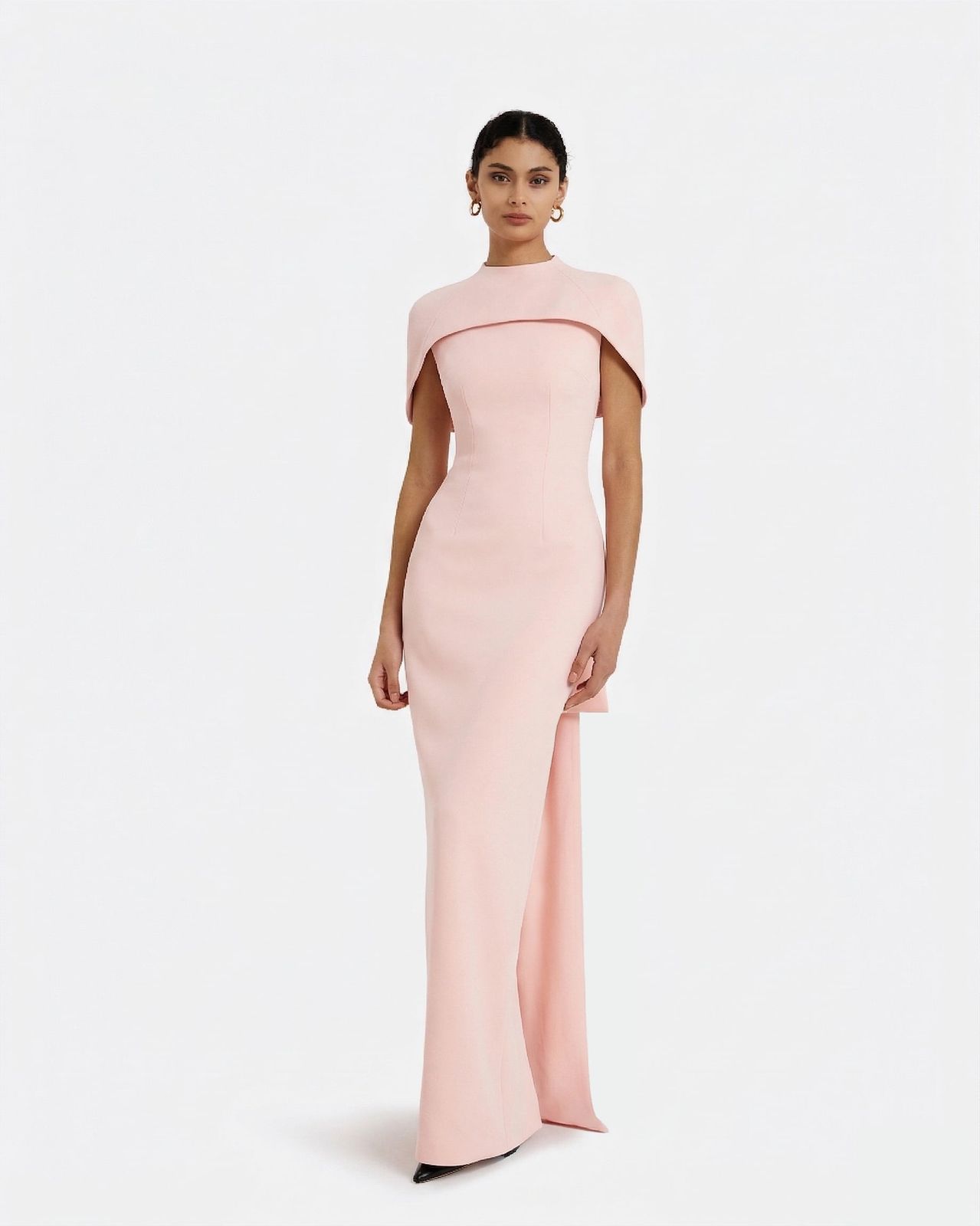 Kalika Long Dress in Pale Pink