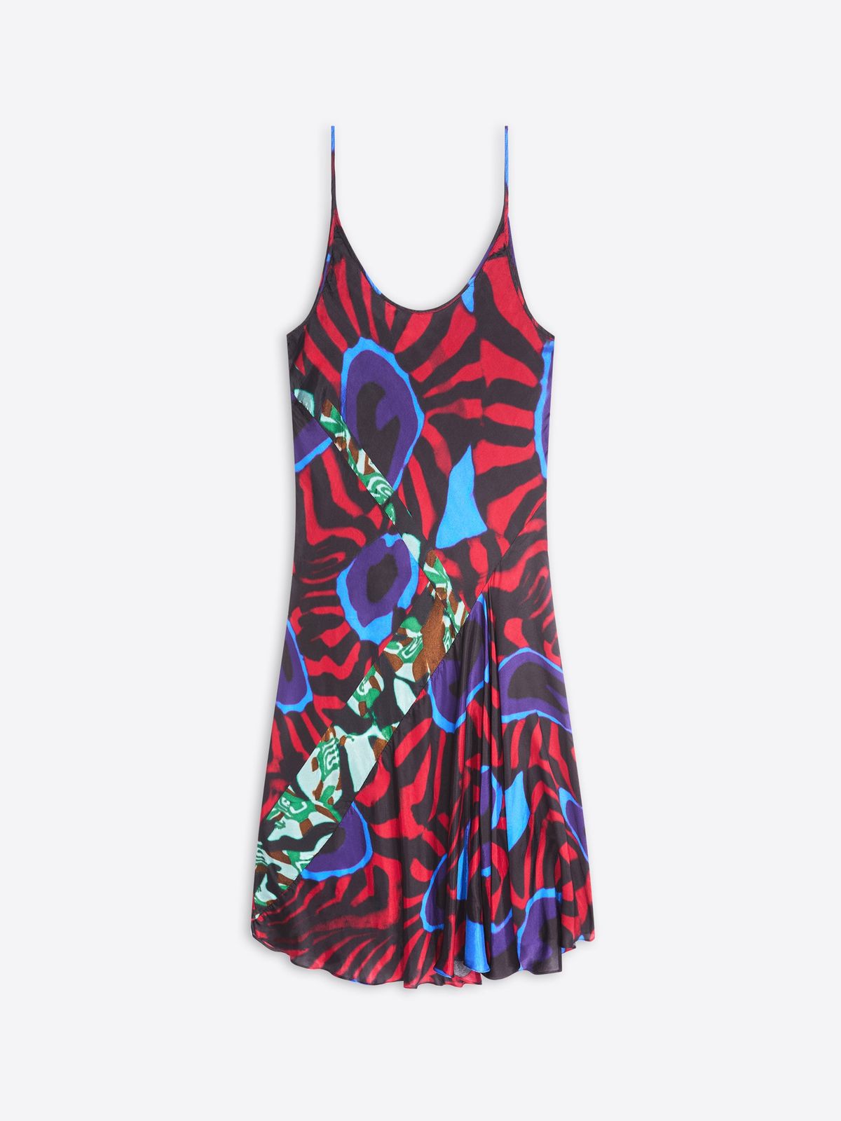 Printed slip dress