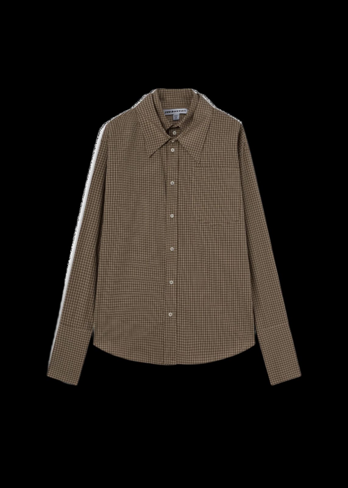 CLOVER SHIRT BROWN CHECK