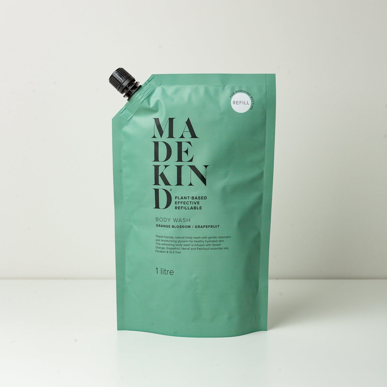 Natural Body Wash | Orange Blossom &amp; Grapefruit | 1L Refill