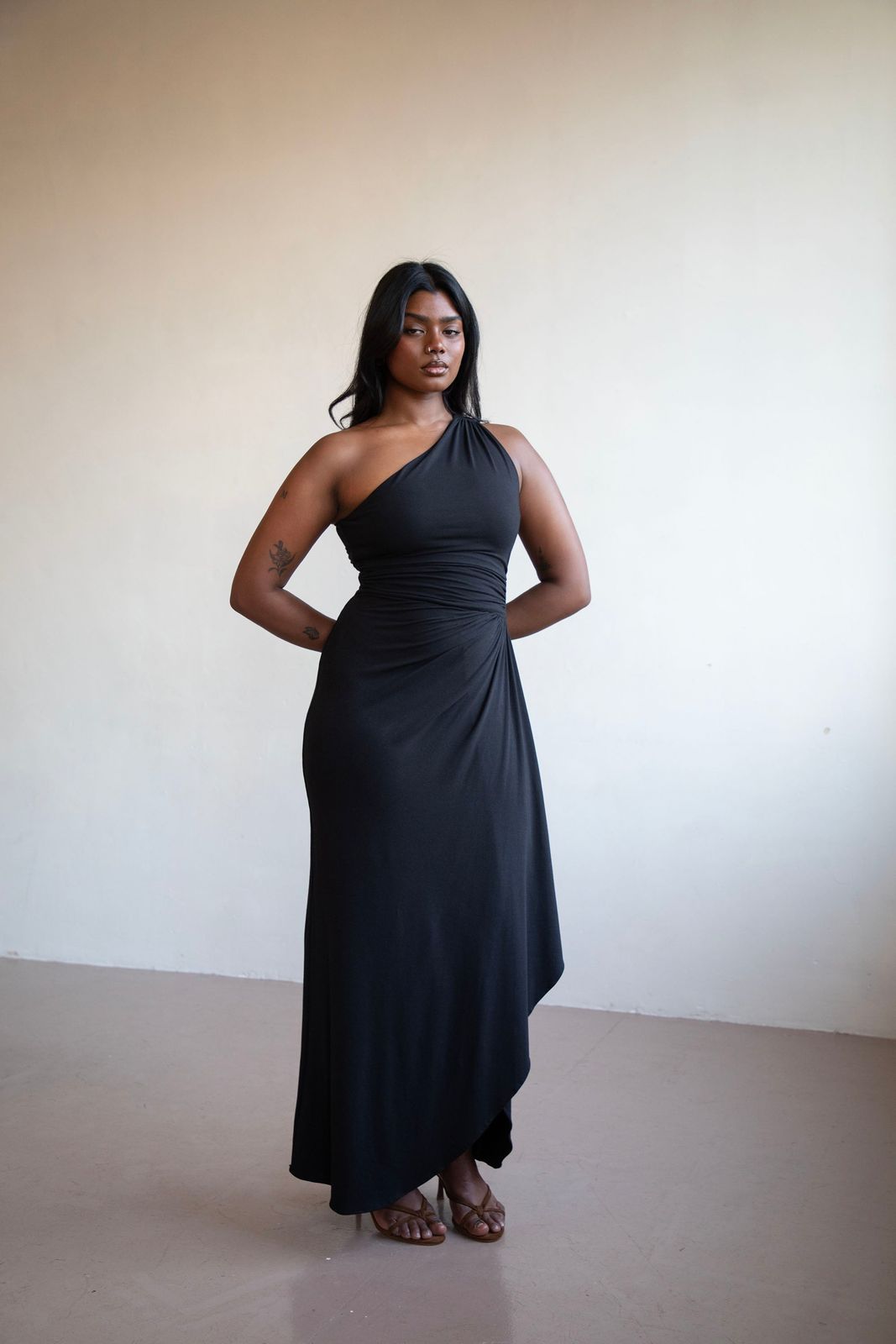 Ashdown Asymmetric Maxi Dress