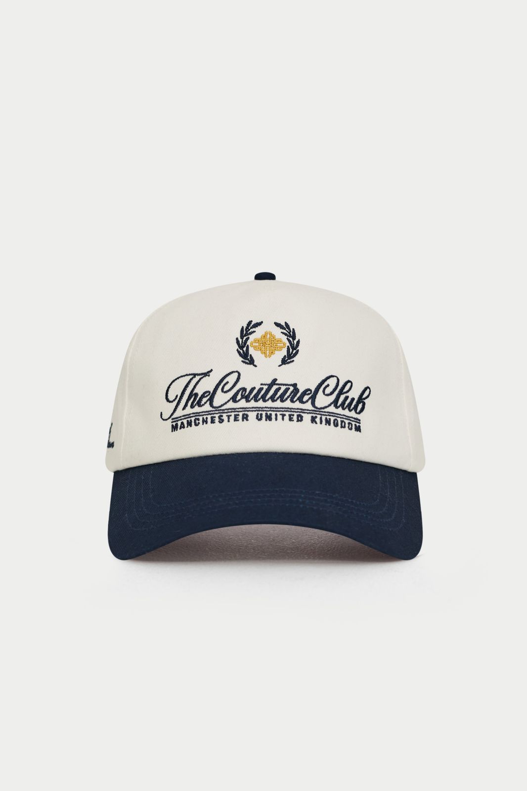 LAUREL EMBROIDERY CAP - NAVY