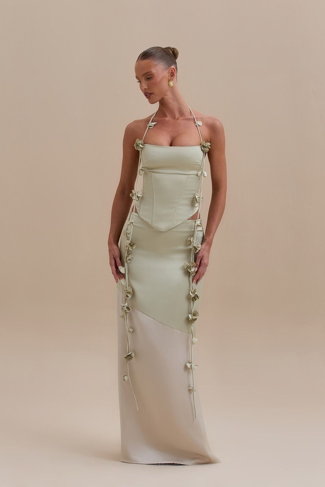 ESMERELDA MAXI SKIRT | SAGE & VANILLA