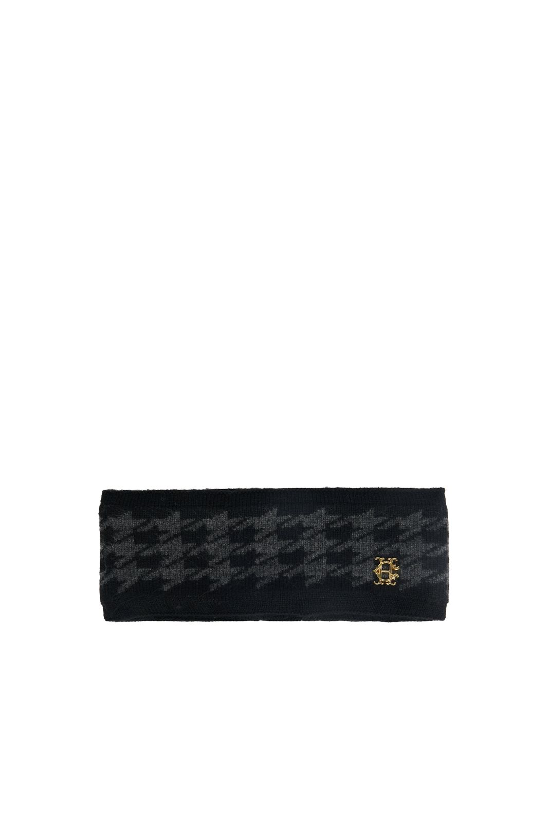 Ski Headband (Charcoal Houndstooth)