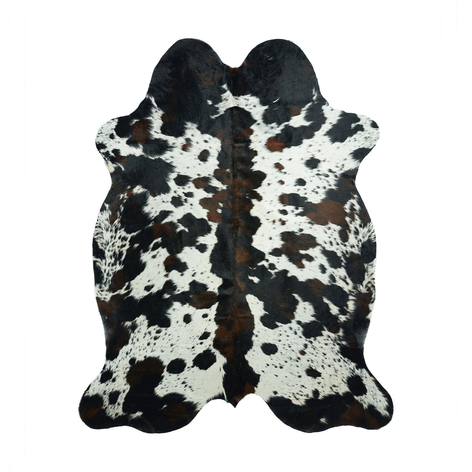 Cowhide Rug - Deep Tricolour (220cm x 170cm)