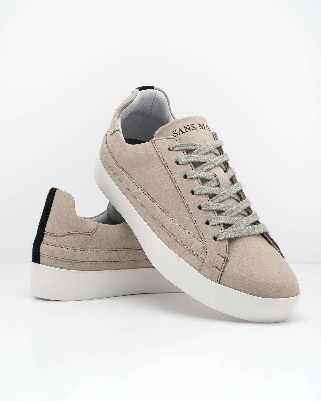 Olympus Low Top Trainers - Desert Sand Nubuck Leather