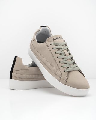 Olympus Low Top Trainers - Desert Sand Nubuck Leather