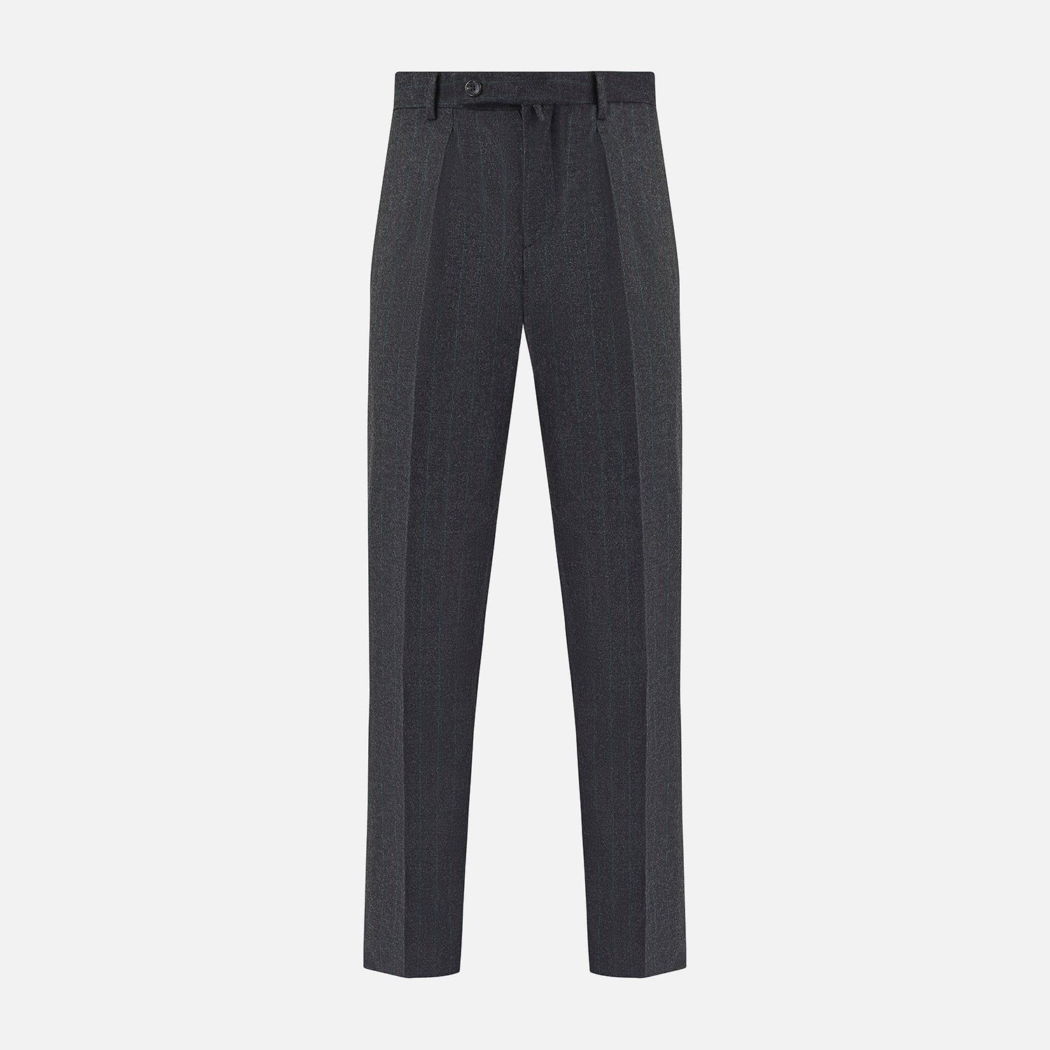 Dark Grey Pinstripe Edward Trousers
