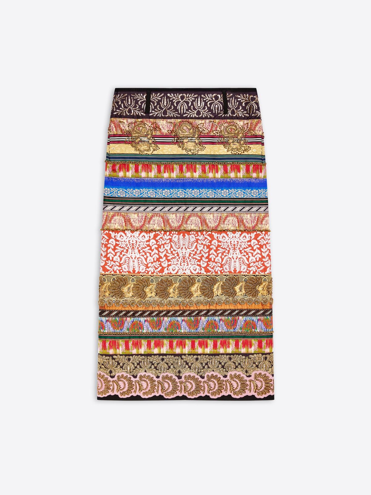 Long embroidered skirt