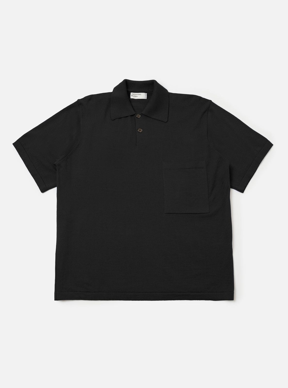 Black Woolcot Bio S/S Pullover Knit Shirt II