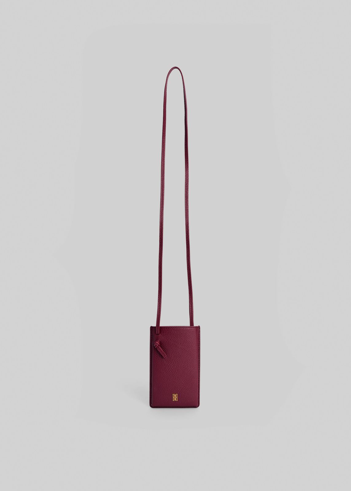 By Malene Birger Aya Phone Leather Pouch - Cabernet