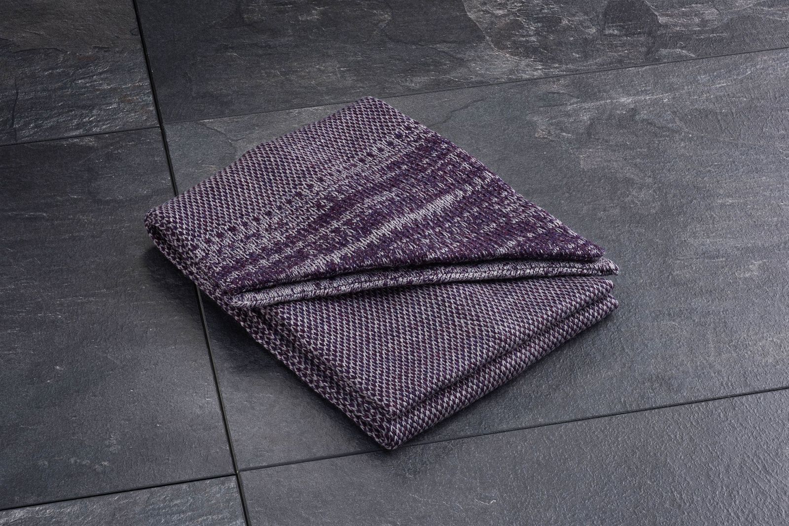 Purple Merino Scarf