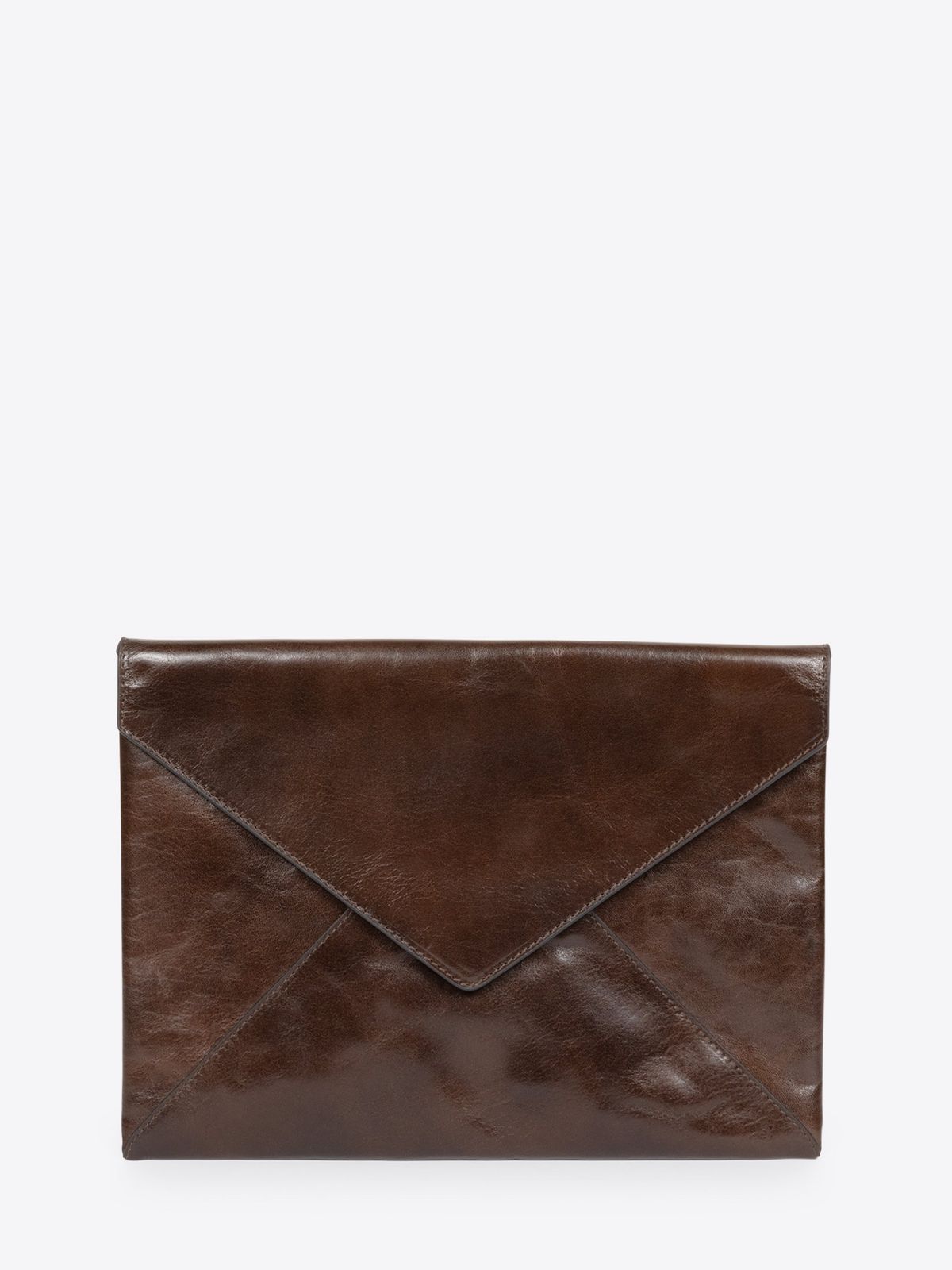 Large leather envelope pouch
