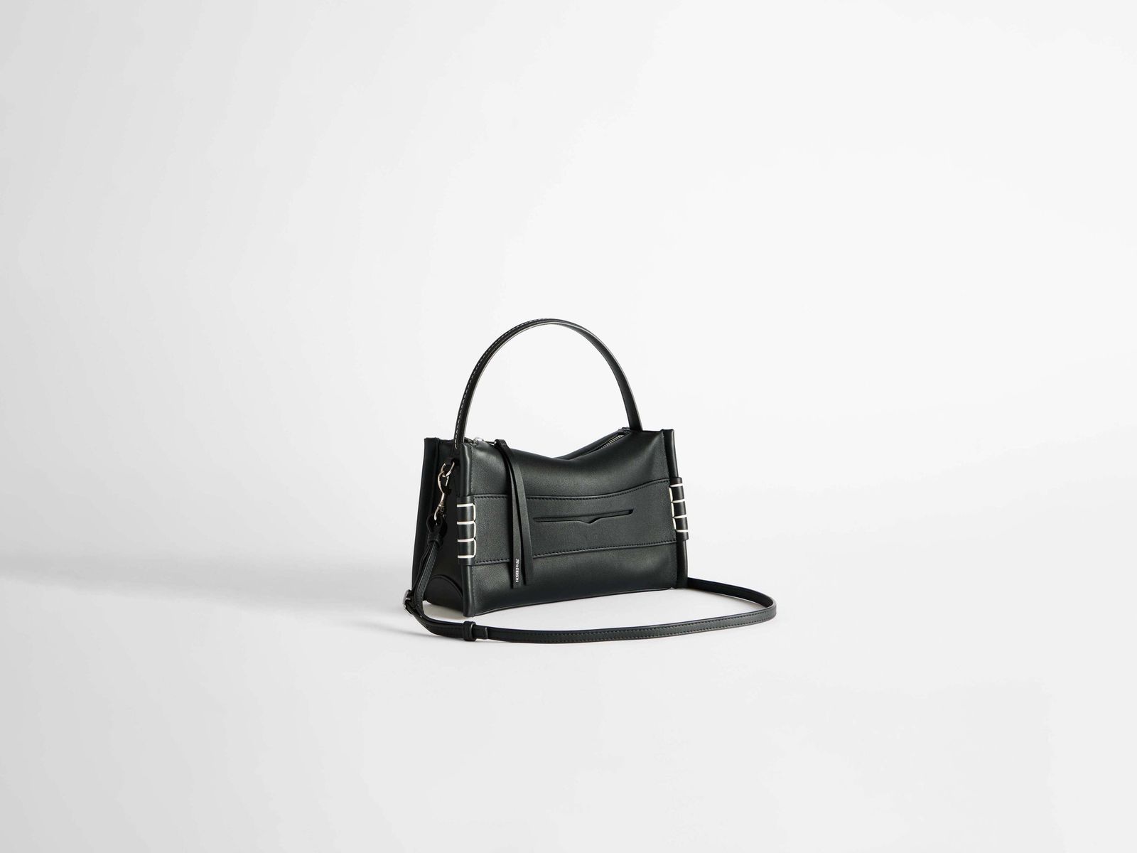 SMALL LOAFER BAG IN BLACK LEATHER