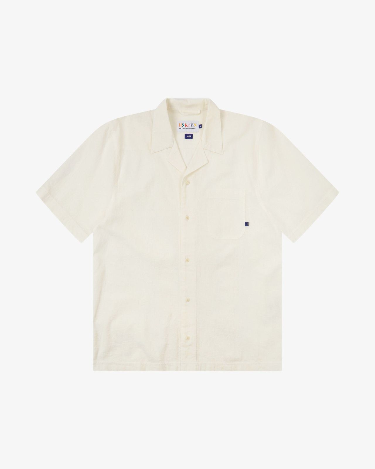 6004 Cuban Linen Blend Shirt - Ecru