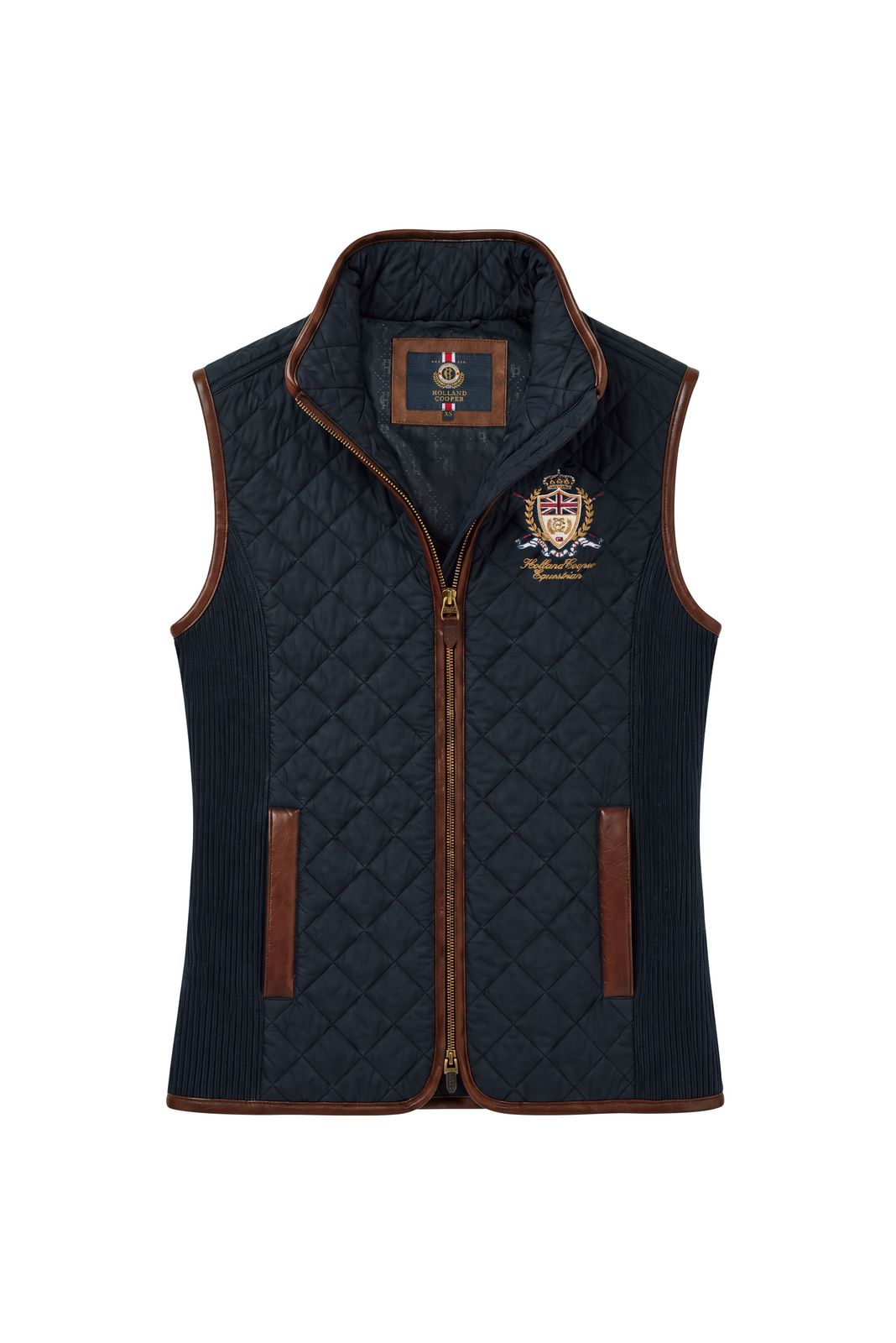Boughton Diamond Quilt Gilet (ink Navy)