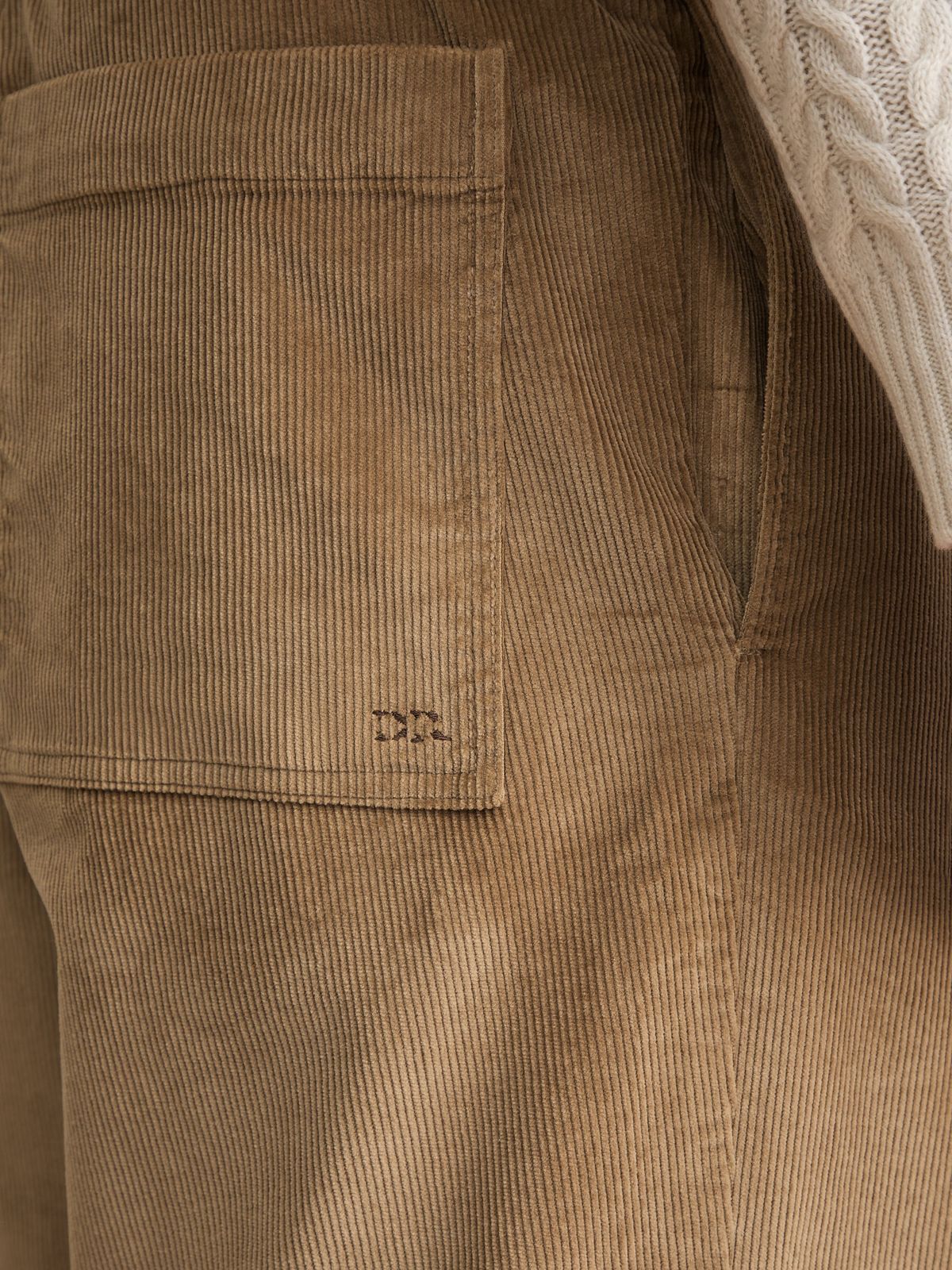 Claude Organic Cotton Corduroy Trousers Camel
