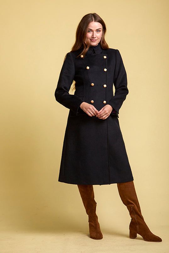 Knightsbridge Navy Wool Coat