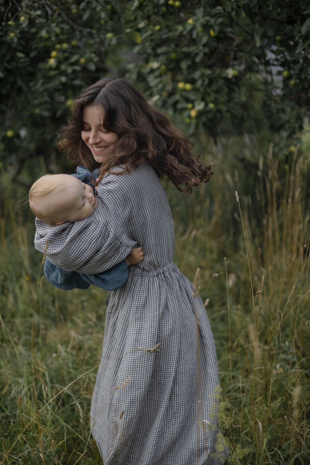 Rugilė Linen Dress | 100% Linen | Red Check