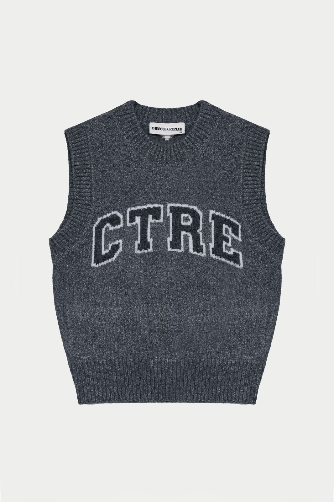 CTRE KNITTED VEST - GREY