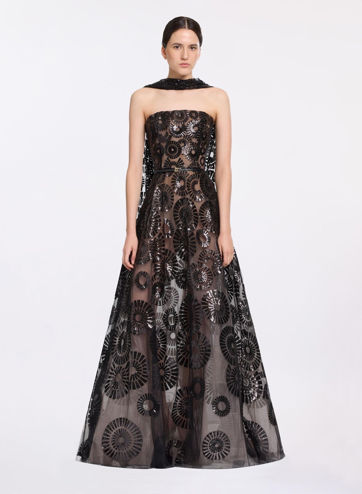 Sequin Embroidered Gown