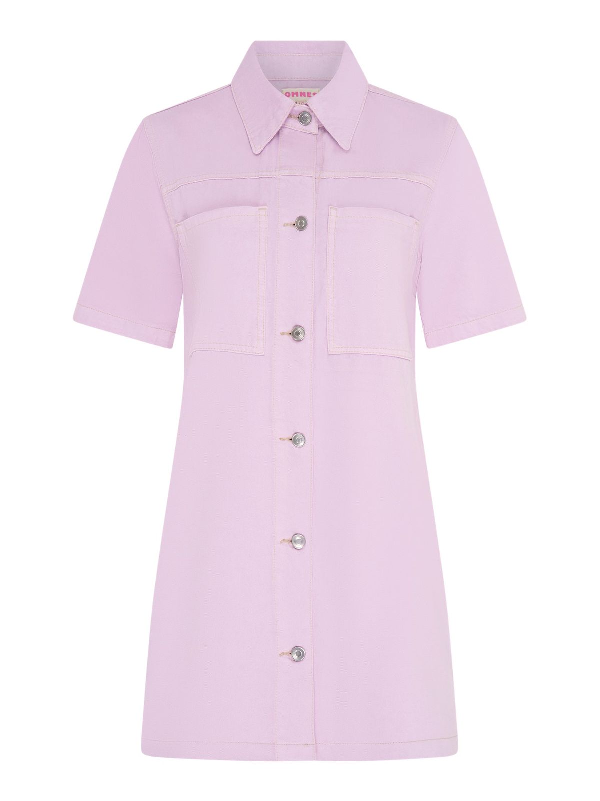 Olivia Denim Dress In Lilac