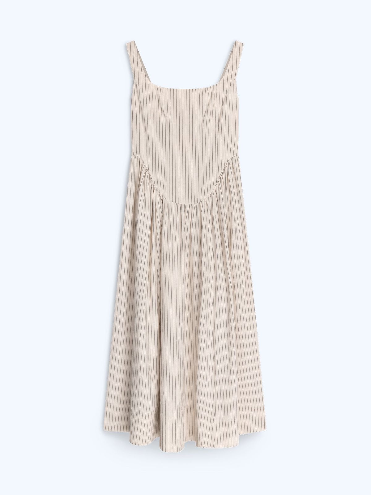 Suri Dress In Cream And Black Stripe