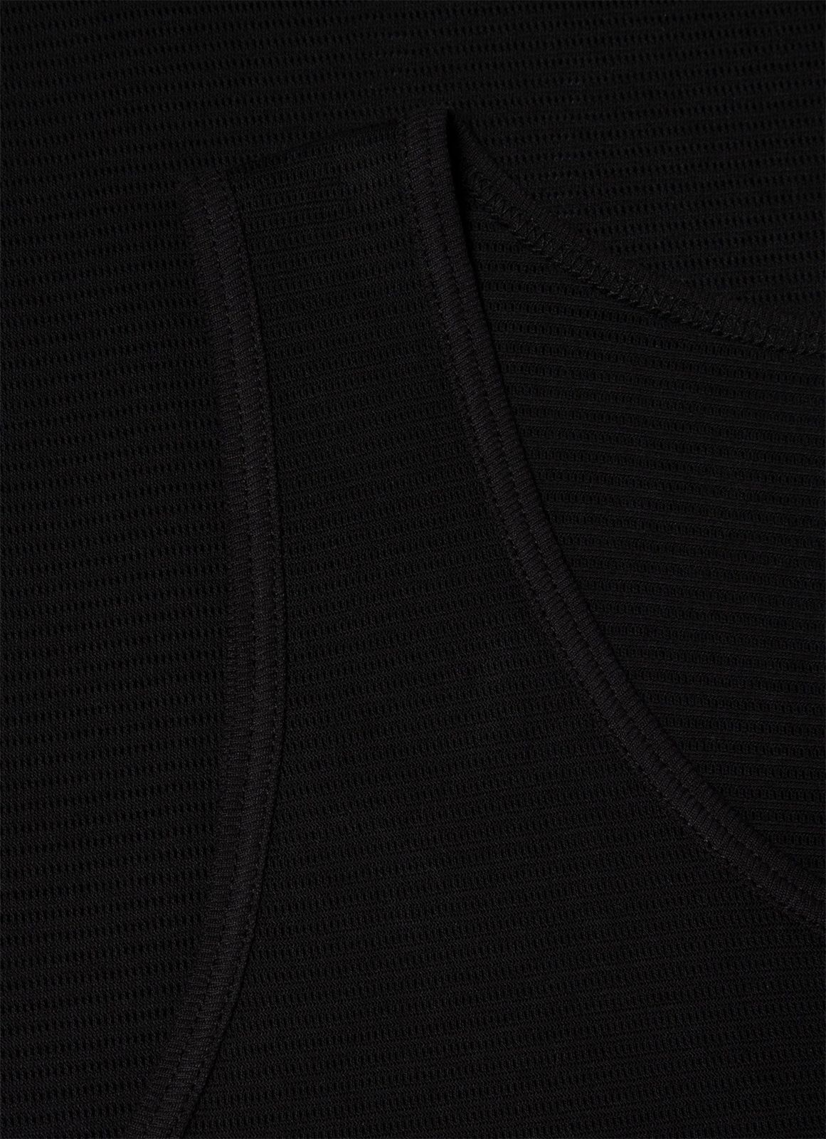 Men's Cellular Cotton Underwear Vest in Black
