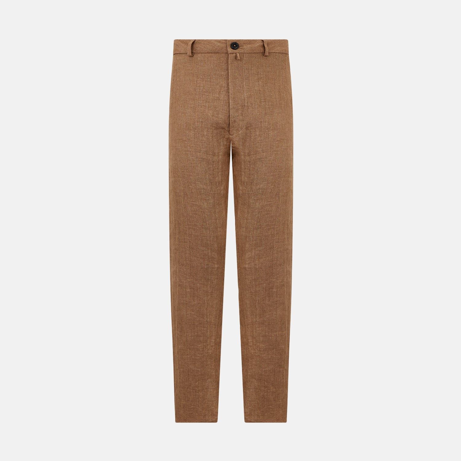 Camel Linen Amberley Trousers