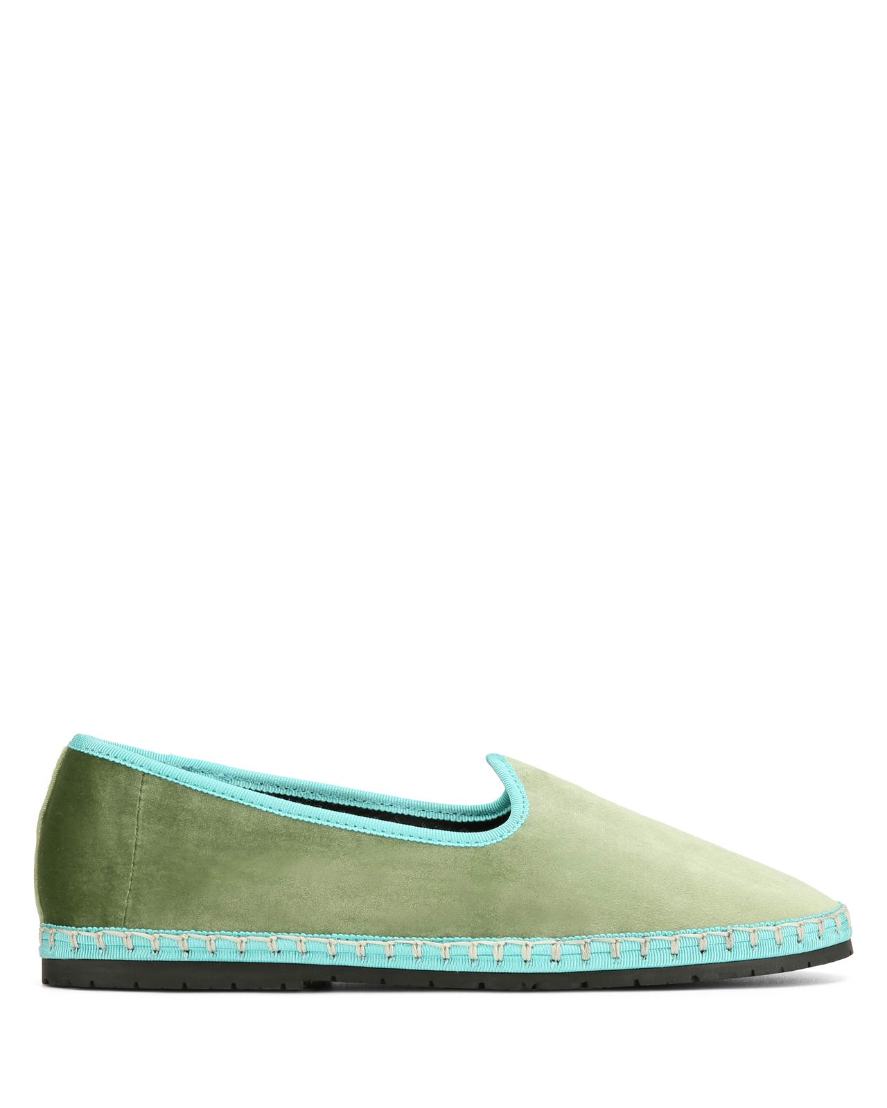 Mok Green/Blue Velvet