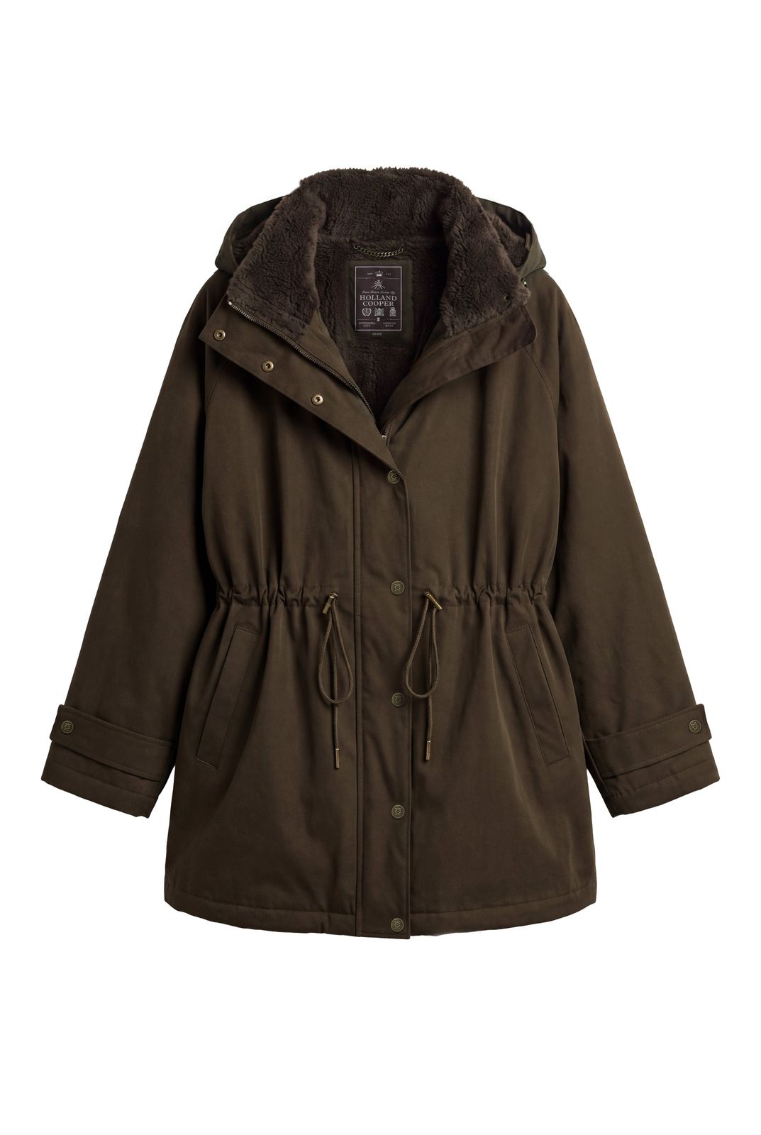 One-size Waterproof Parka (olive Brown)
