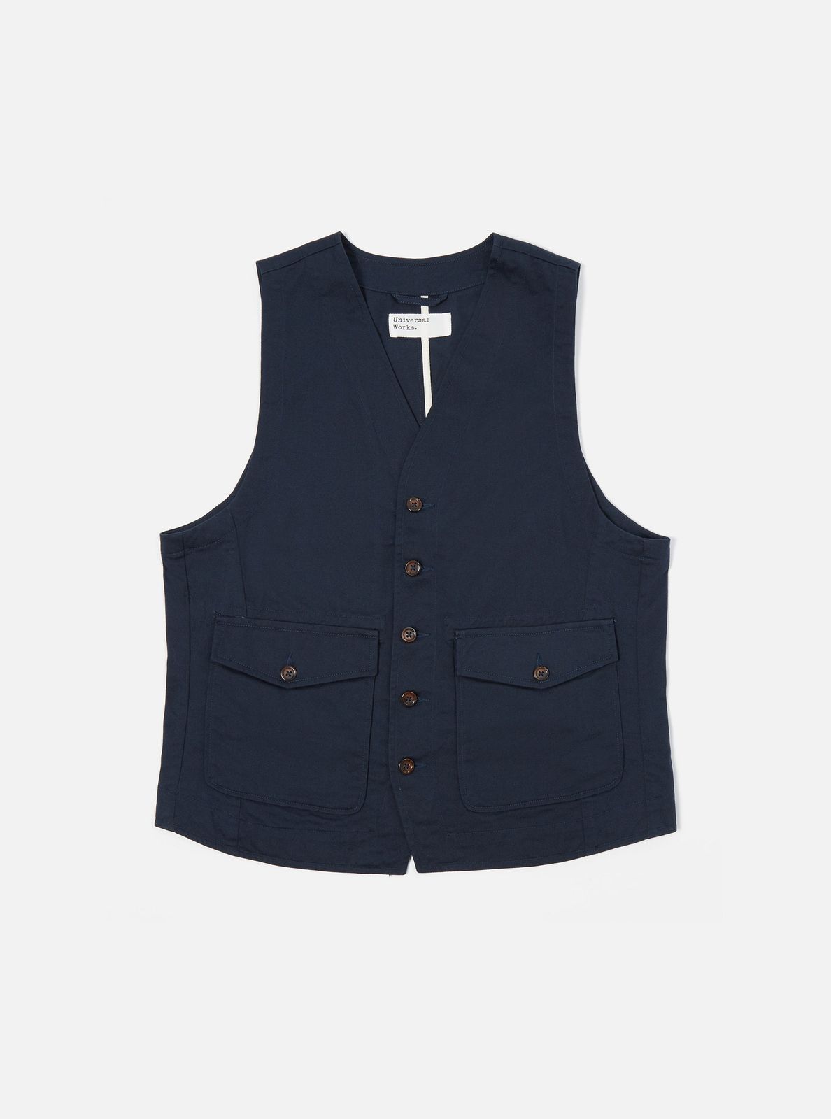Navy Twill Field Waistcoat