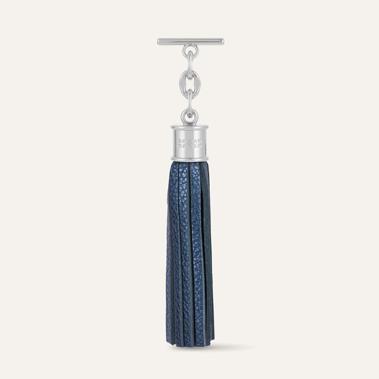 Capsule Tassel Classic | Metallic Navy with Silver hardware