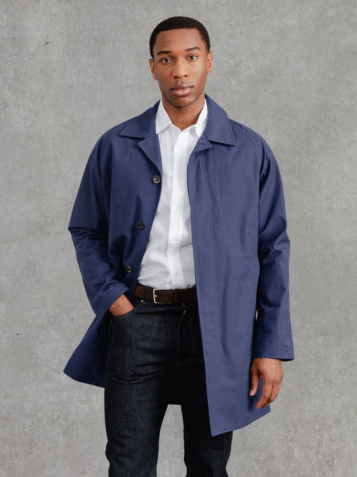 The VentileĀ® Raglan Raincoat - French Navy
