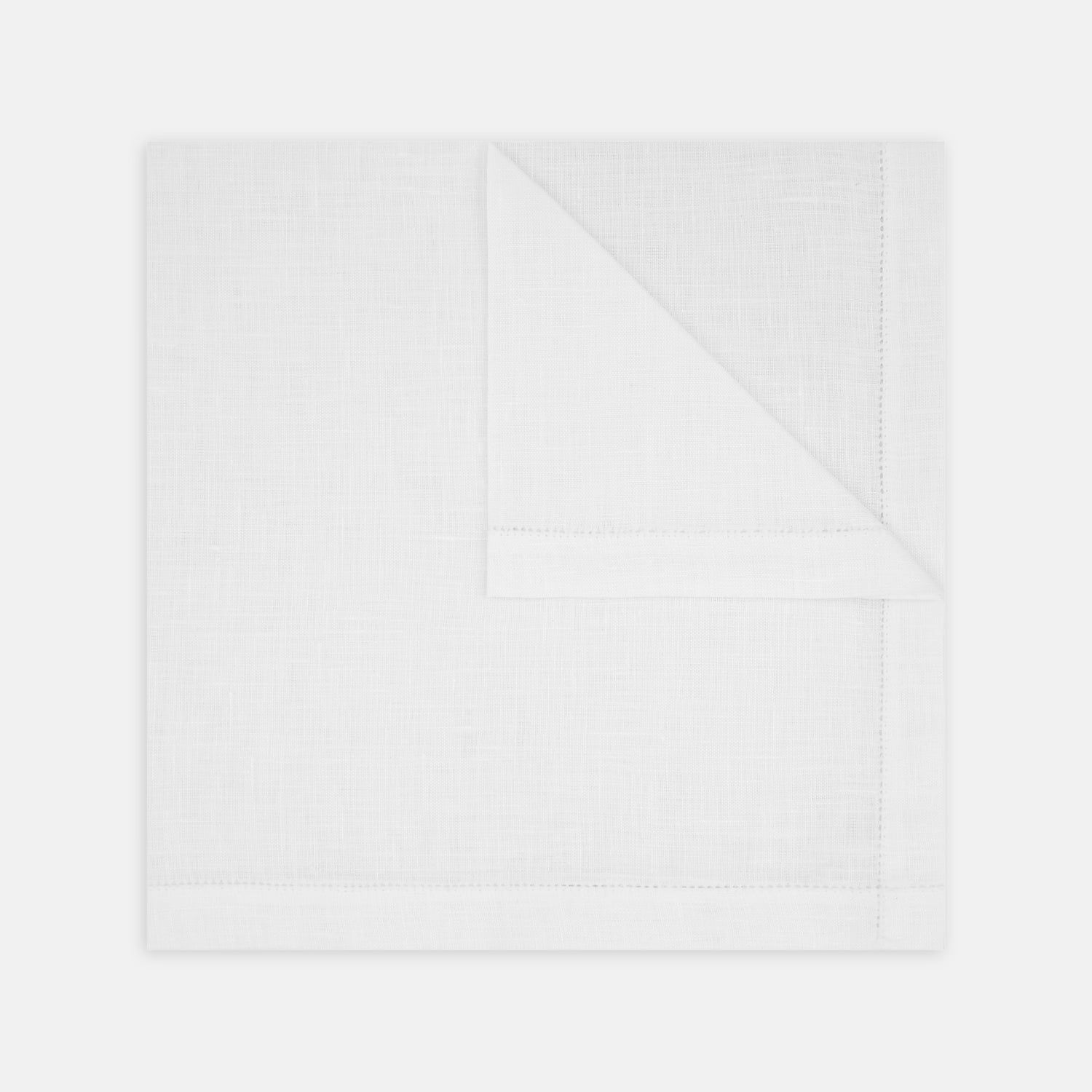 White Linen Handkerchief