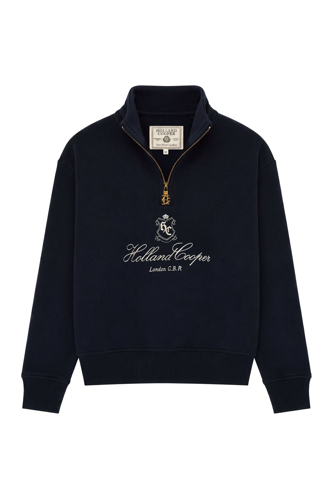 Essential Relaxed Quarter Zip Sweat (ink Navy)