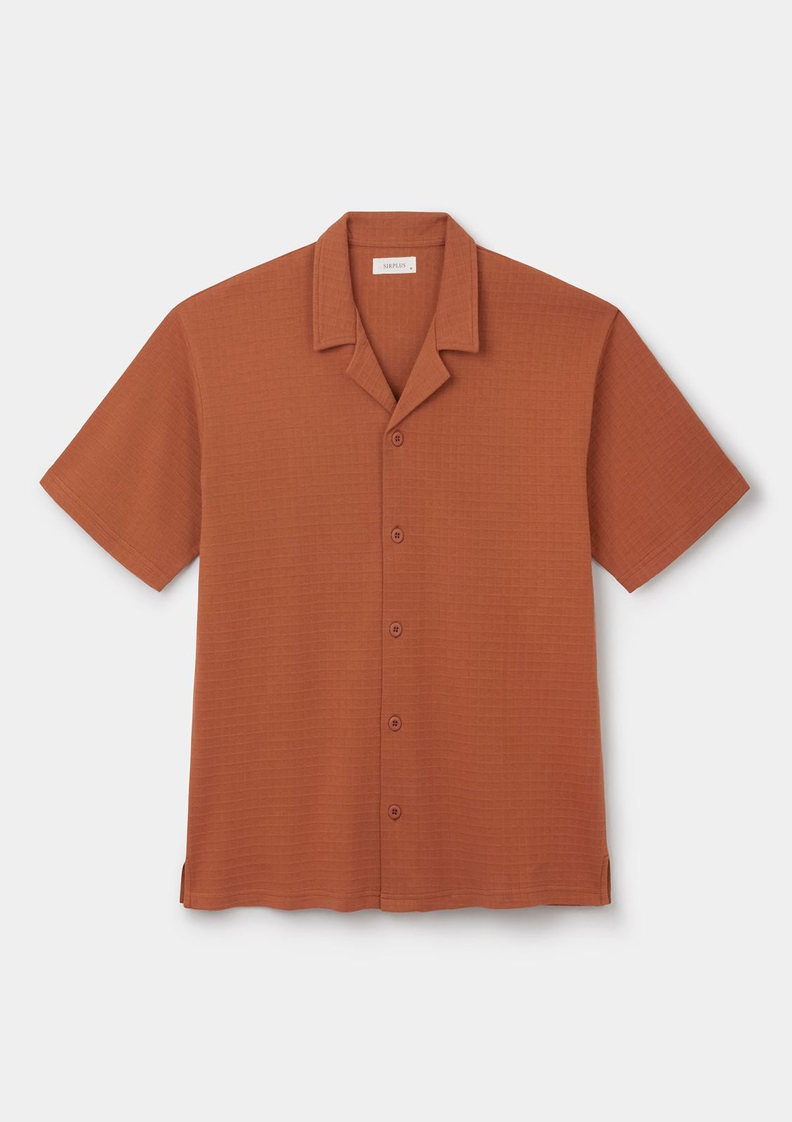 Terracotta Graph Jersey Cuban Shirt
